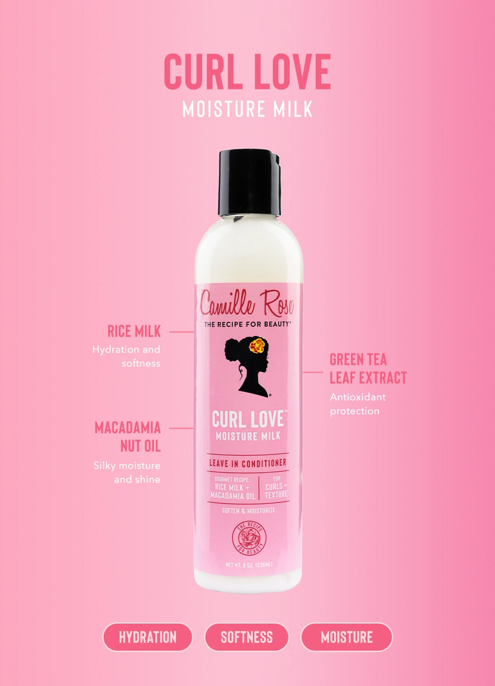 Camille Rose Curl Love Moisture Milk