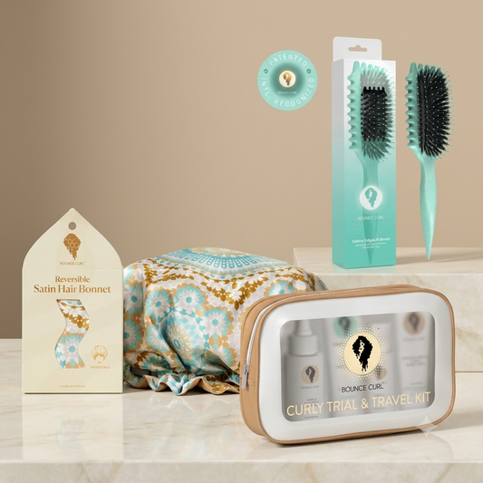 Define Bounce Curl Essentials Trio (Brush + Bonnet + Travel Kit)